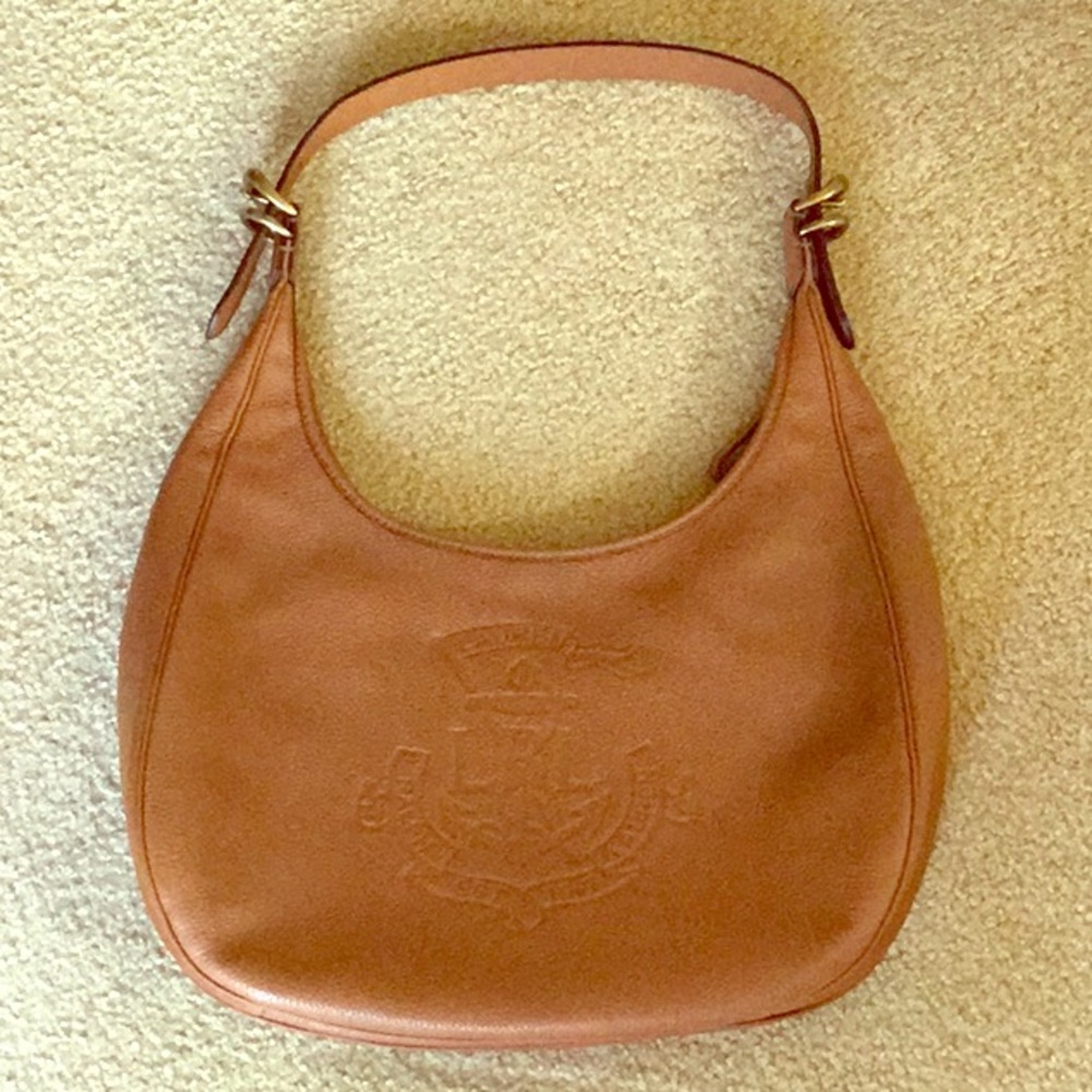 BRAND NEW Ralph Lauren Anchor Hobo, Leather